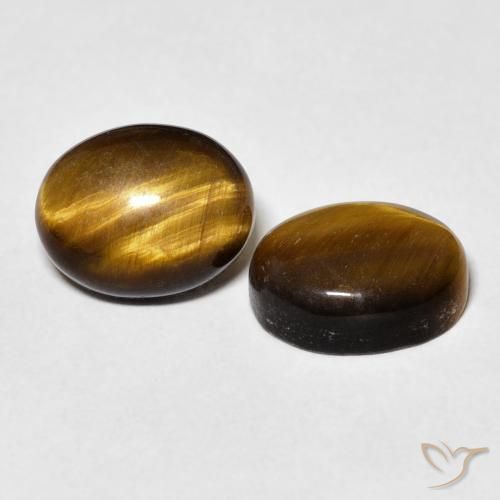 Gemme di Occhio di tigre Marrone dorato naturale da 5.80 ct, Ovale, Opaco