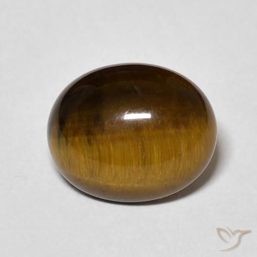 Occhio di tigre Marrone medio naturale da 3.44 ct, Ovale, Opaco