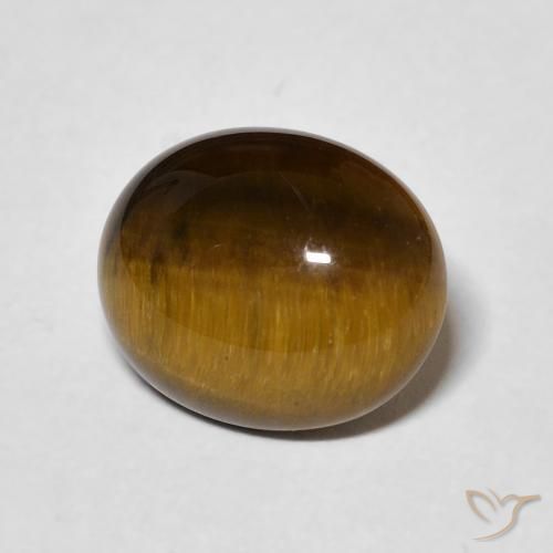 Occhio di tigre Marrone medio naturale da 3.44 ct, Ovale, Opaco