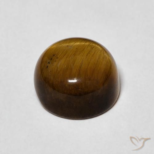 Occhio di tigre Marrone caldo naturale da 2.66 ct, Rotondo, Opaco