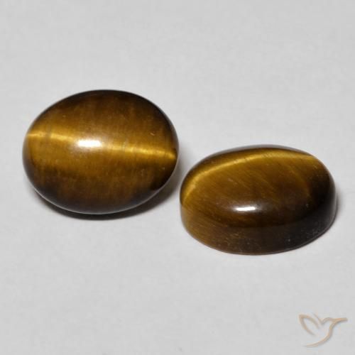 Gemme di Occhio di tigre Pan di zenzero marrone naturale da 6.10 ct, Ovale, Opaco