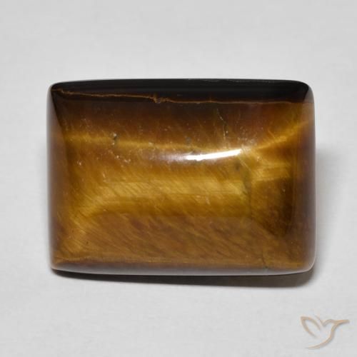 13.67ct Naturale Marrone medio Occhio di tigre, Taglio a baguette, Opaco