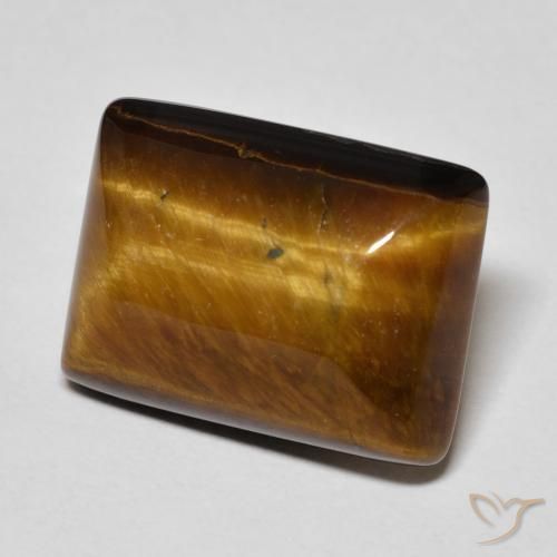Occhio di tigre Marrone medio naturale da 13.67 ct, Taglio a baguette, Opaco
