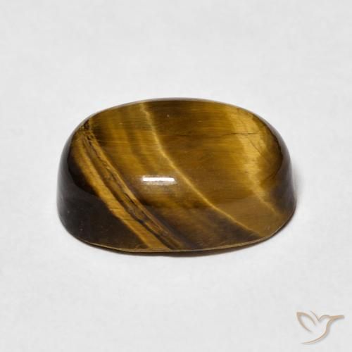 Occhio di tigre Marrone giallastro naturale da 7.84 ct, Ovale, Opaco
