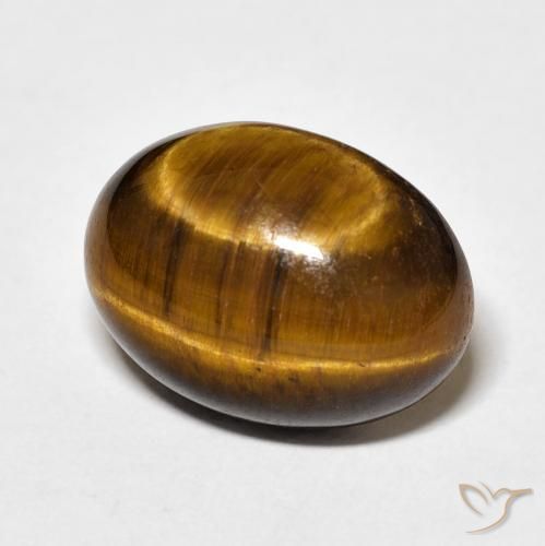 Occhio di tigre Marrone medio naturale da 9.88 ct, Ovale, Opaco