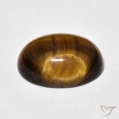Occhio di tigre Marrone medio naturale da 9.88 ct, Ovale, Opaco