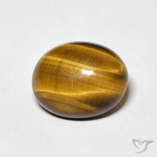 Occhio di tigre Marrone medio naturale da 3.51 ct, Ovale, Opaco