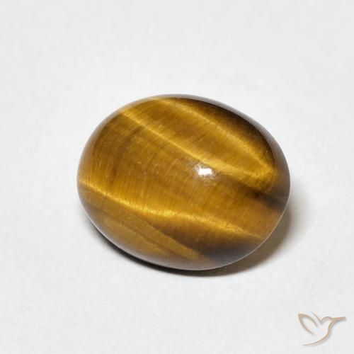 Occhio di tigre Marrone medio naturale da 3.51 ct, Ovale, Opaco