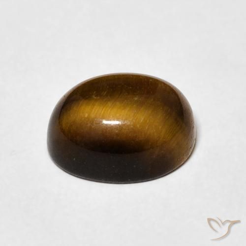 Occhio di tigre Marrone medio naturale da 3.51 ct, Ovale, Opaco