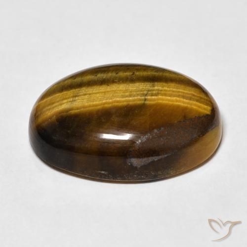 Occhio di tigre Marrone caldo naturale da 22.45 ct, Ovale, Opaco