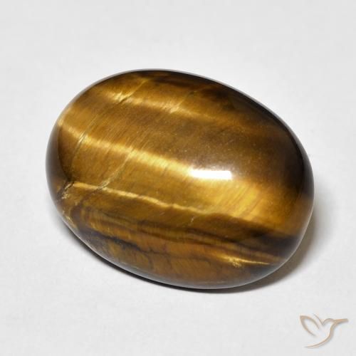 Occhio di tigre Marrone caldo naturale da 14.73 ct, Ovale, Opaco