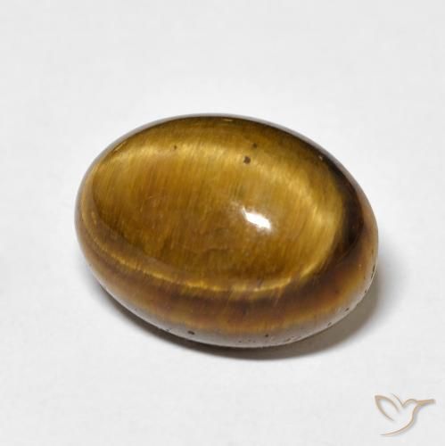 Occhio di tigre Marrone caldo naturale da 10.40 ct, Ovale, Opaco