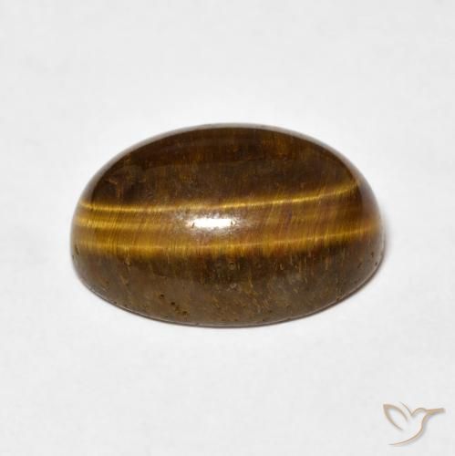 Occhio di tigre Marrone caldo naturale da 10.40 ct, Ovale, Opaco