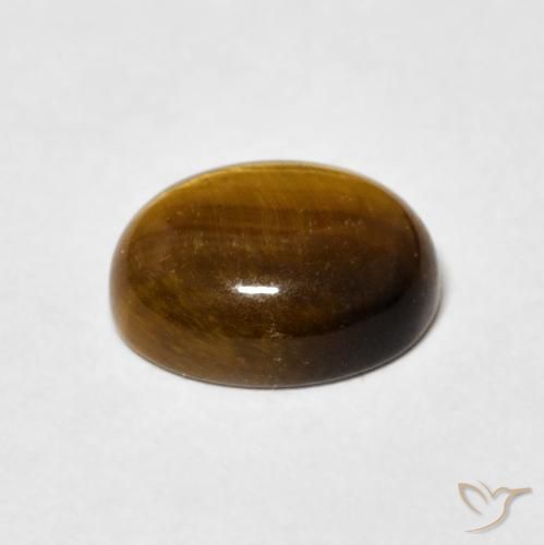 Occhio di tigre Marrone dorato naturale da 3.04 ct, Ovale, Opaco