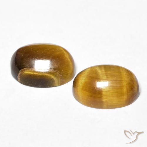 Gemme di Occhio di tigre Marrone caldo naturale da 2.93 ct, Ovale, Opaco