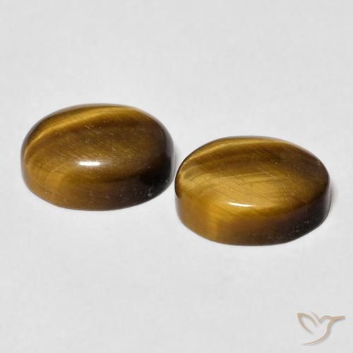 Gemme di Occhio di tigre Marrone caldo naturale da 5.92 ct, Ovale, Opaco