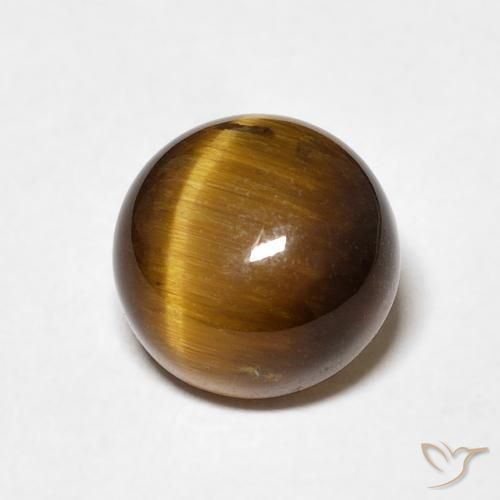 Occhio di tigre Marrone dorato naturale da 2.03 ct, Rotondo, Opaco