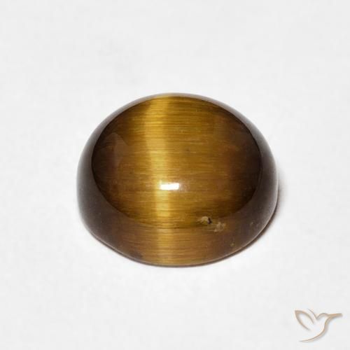 Occhio di tigre Marrone dorato naturale da 2.03 ct, Rotondo, Opaco