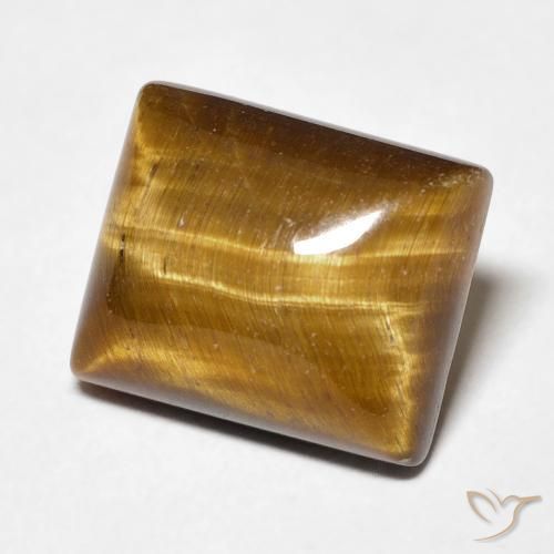 Occhio di tigre Marrone medio naturale da 6.28 ct, Taglio a baguette, Opaco