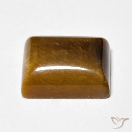 Occhio di tigre Marrone medio naturale da 6.18 ct, Taglio a baguette, Opaco