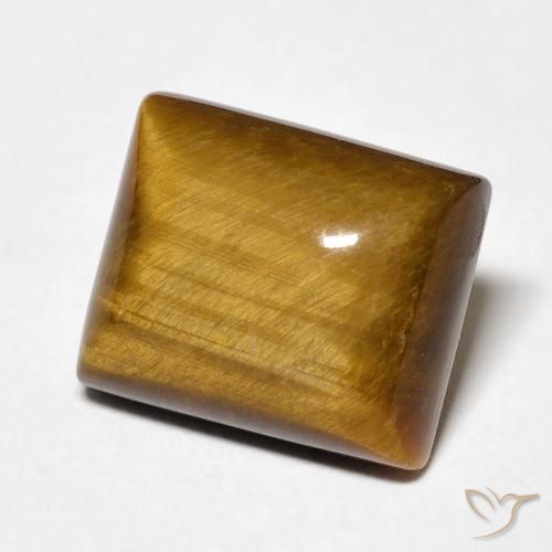 Occhio di tigre Marrone medio naturale da 6.12 ct, Taglio a baguette, Opaco
