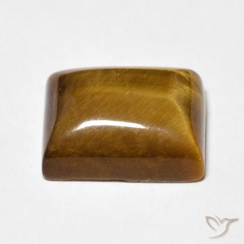 Occhio di tigre Marrone medio naturale da 6.12 ct, Taglio a baguette, Opaco
