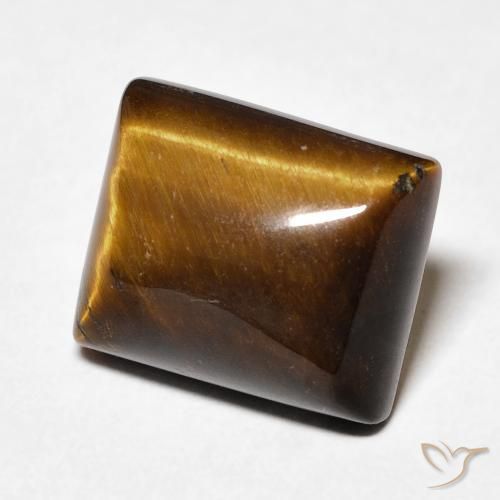 Occhio di tigre Marrone medio naturale da 6.13 ct, Taglio a baguette, Opaco