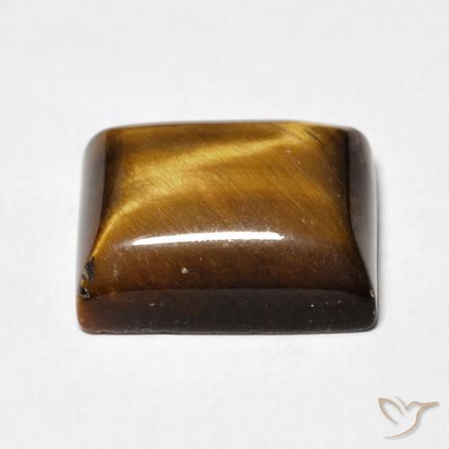 Occhio di tigre Marrone medio naturale da 6.13 ct, Taglio a baguette, Opaco