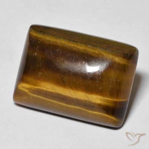 Occhio di tigre Pan di zenzero marrone naturale da 13.54 ct, Taglio a baguette, Opaco