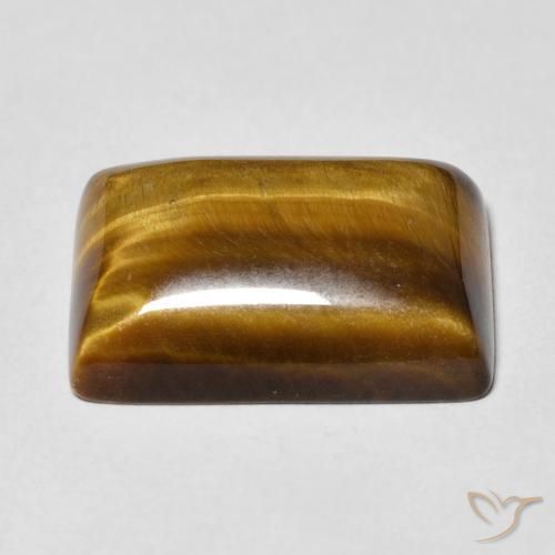 Occhio di tigre Pan di zenzero marrone naturale da 13.54 ct, Taglio a baguette, Opaco
