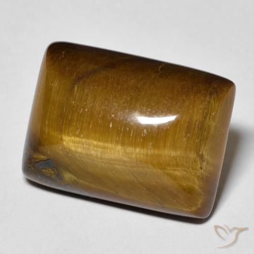 Occhio di tigre Pan di zenzero marrone naturale da 14.24 ct, Taglio a baguette, Opaco