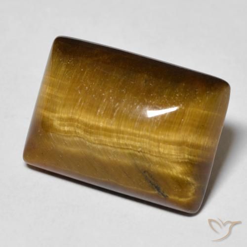 Occhio di tigre Marrone caldo naturale da 12.68 ct, Taglio a baguette, Opaco