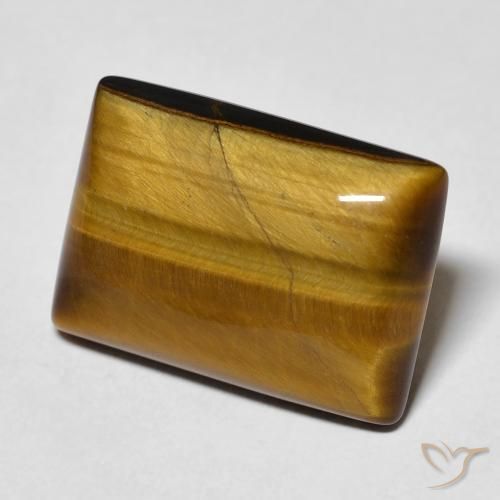 Occhio di tigre Marrone caldo naturale da 10.74 ct, Taglio a baguette, Opaco