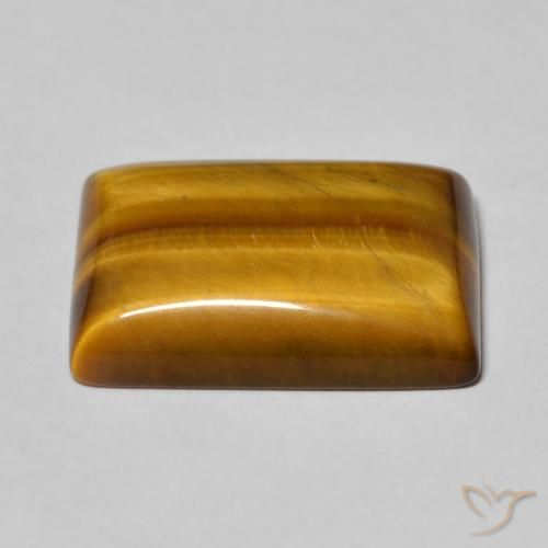 Occhio di tigre Marrone caldo naturale da 10.74 ct, Taglio a baguette, Opaco