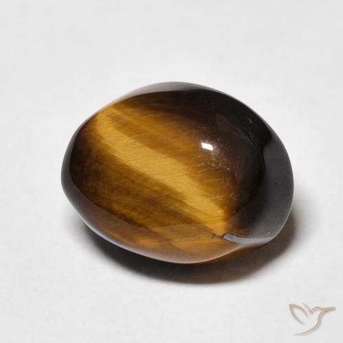 Occhio di tigre Marrone dorato naturale da 5.77 ct, Ovale, Opaco