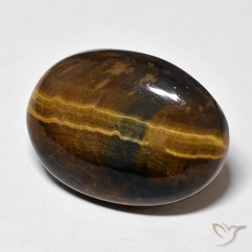 Occhio di tigre Marrone caldo naturale da 25.59 ct, Ovale, Opaco