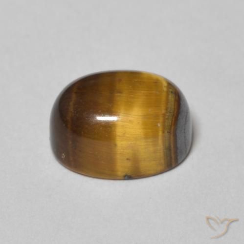 Occhio di tigre Marrone giallastro naturale da 2.15 ct, Ovale, Opaco