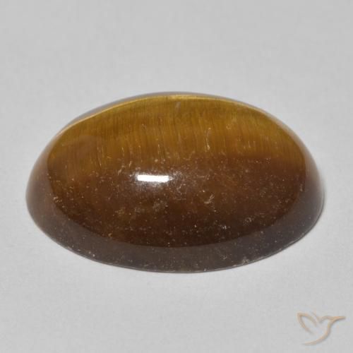 Occhio di tigre Marrone caldo naturale da 14.58 ct, Ovale, Opaco