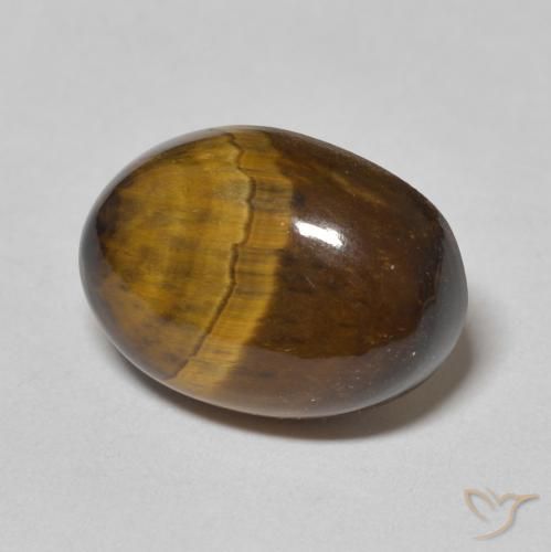 Occhio di tigre Marrone dorato naturale da 5.85 ct, Ovale, Opaco