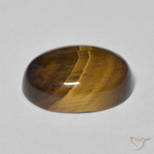 Occhio di tigre Marrone dorato naturale da 5.85 ct, Ovale, Opaco