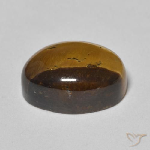 Occhio di tigre Marrone caldo naturale da 7.31 ct, Ovale, Opaco