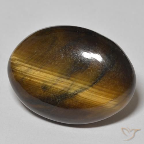 Occhio di tigre Marrone caldo naturale da 24.06 ct, Ovale, Opaco