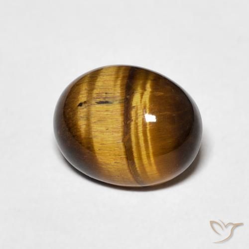 Occhio di tigre Marrone dorato naturale da 1.72 ct, Ovale, Opaco