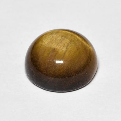 Occhio di tigre Marrone caldo naturale da 4.17 ct, Rotondo, Opaco