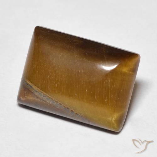 Occhio di tigre Marrone caldo naturale da 7.35 ct, Taglio a baguette, Opaco