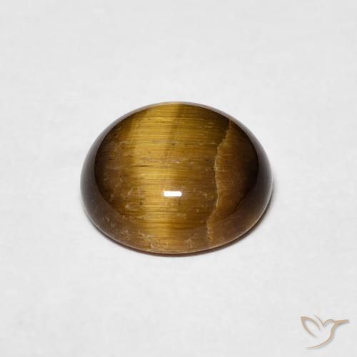 Occhio di tigre Marrone medio naturale da 1.71 ct, Rotondo, Opaco