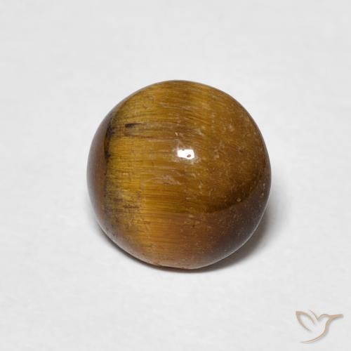 Occhio di tigre Marrone medio naturale da 1.50 ct, Rotondo, Opaco