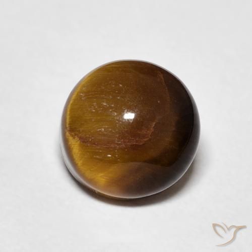 Occhio di tigre Marrone medio naturale da 2.20 ct, Rotondo, Opaco