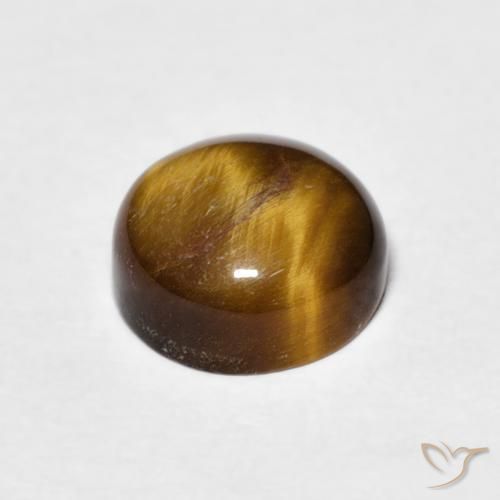Occhio di tigre Marrone medio naturale da 2.20 ct, Rotondo, Opaco