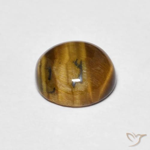 Occhio di tigre Marrone dorato naturale da 1.87 ct, Rotondo, Opaco